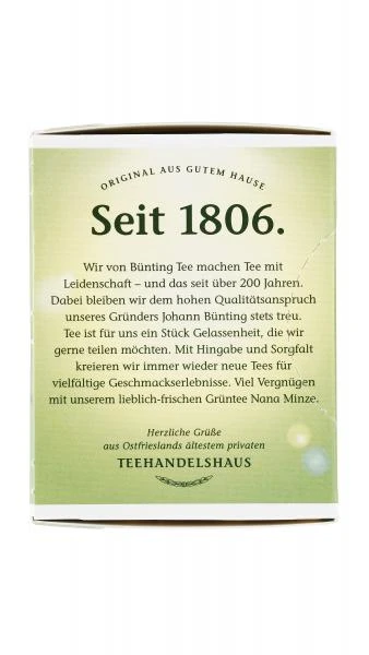 Bünting Tee Grüner Tee Nana Minze 2 Bünting Tee Grüner Tee Nana Minze – Bild 2