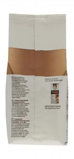 Satro Cappuccino Mit Feiner Kakaonote -Getränkeladen 4502090612 4015767814629 03