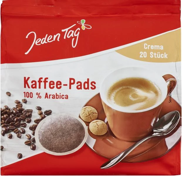 Jeden Tag Kaffee-Pads Crema 20 Pads 1 Jeden Tag Kaffee-Pads Crema 20 Pads